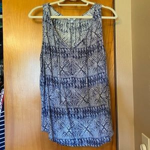Sonoma Navy/White Tank Blouse